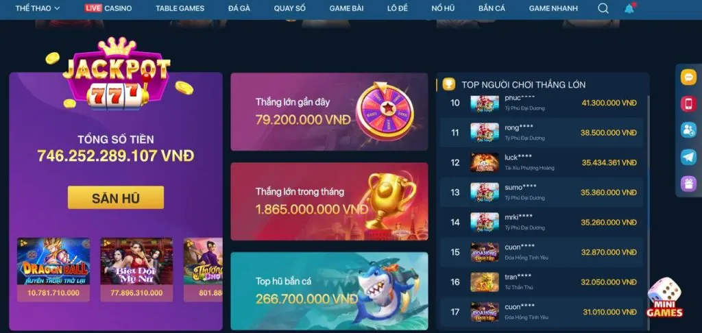 Trò chơi bắn cá với đồ họa dưới biển